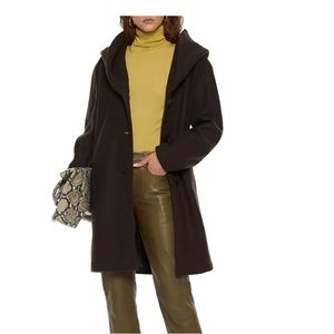 NWT DKNY Brushed Wool Blend Green Felt Coat